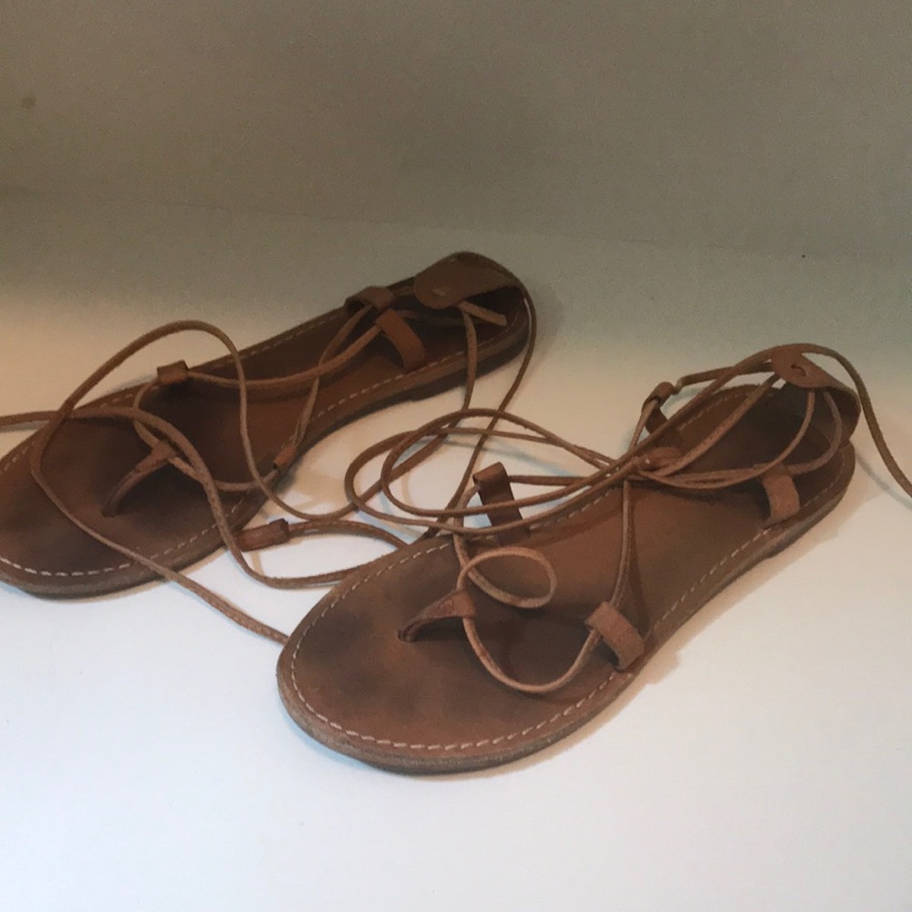 Madewell lace up sandals